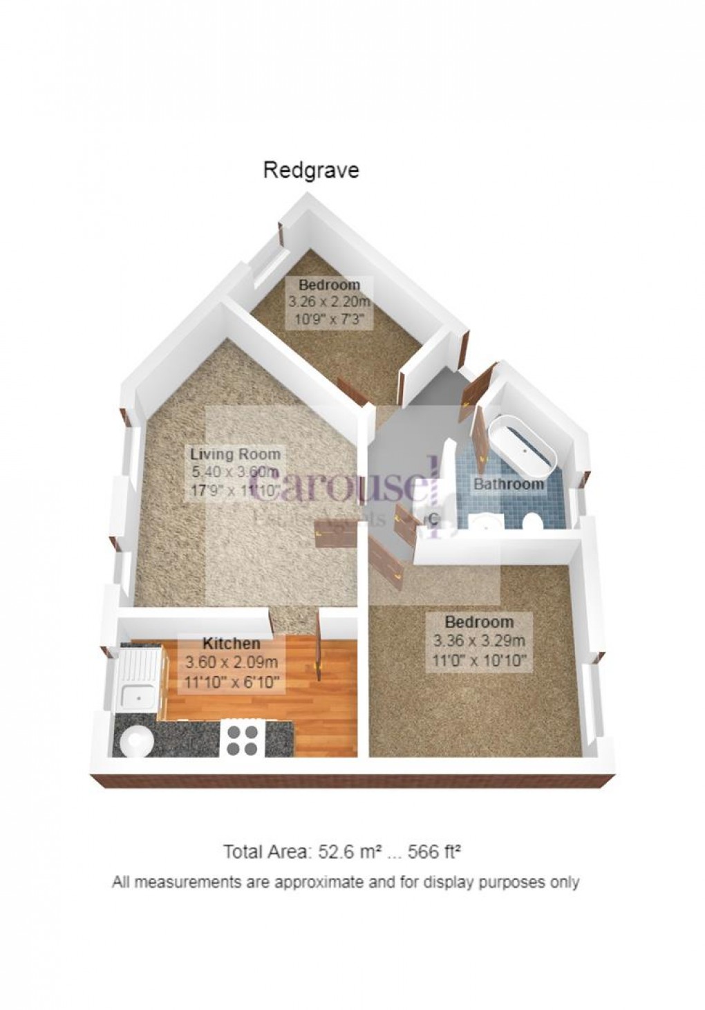 Floorplan for Redgrave Close, St James Village, Gateshead