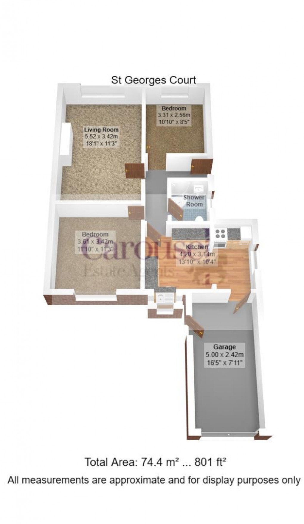 Floorplan for St. Georges Court, Heworth, Gateshead