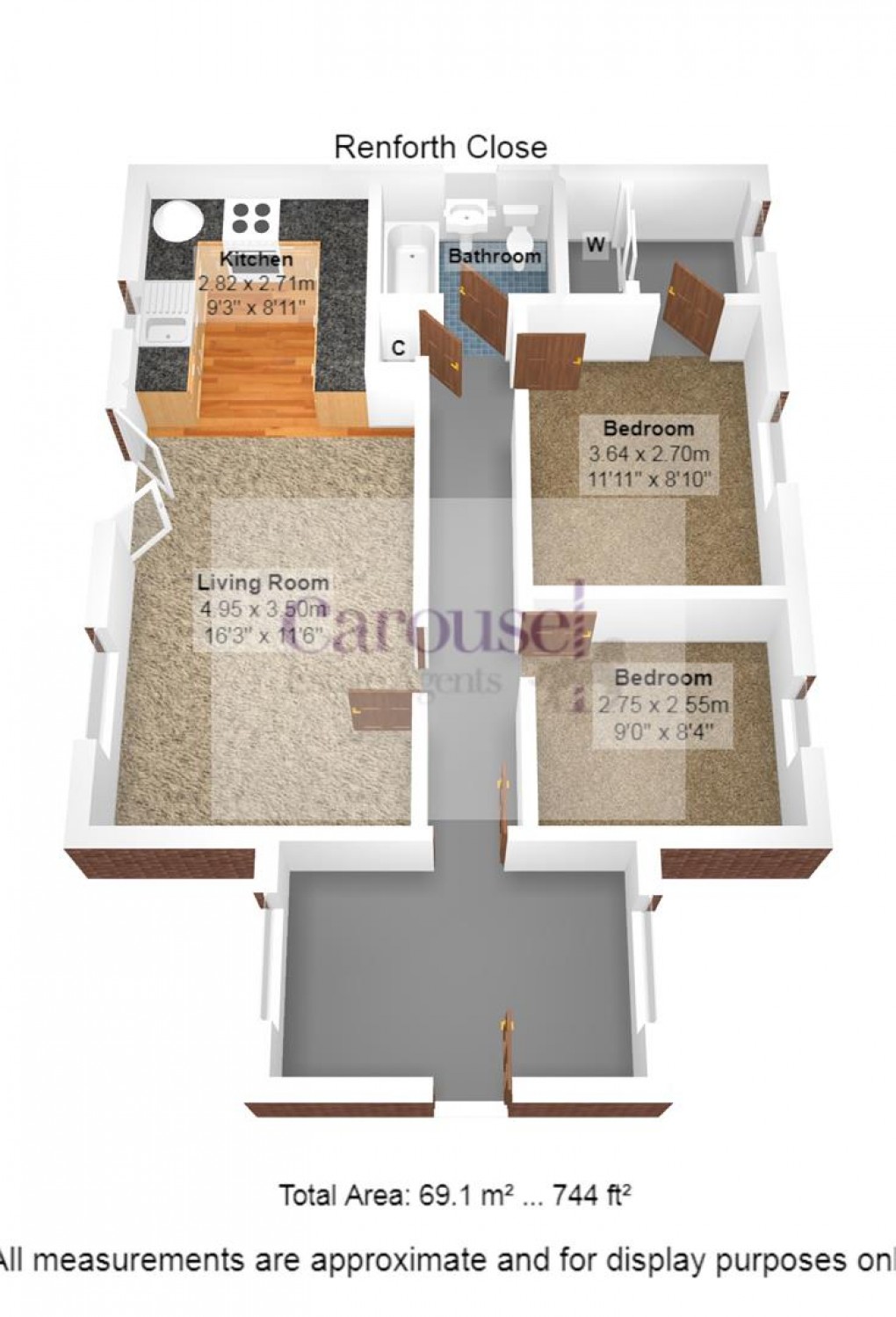 Floorplan for Renforth Close, St James Village, Gateshead