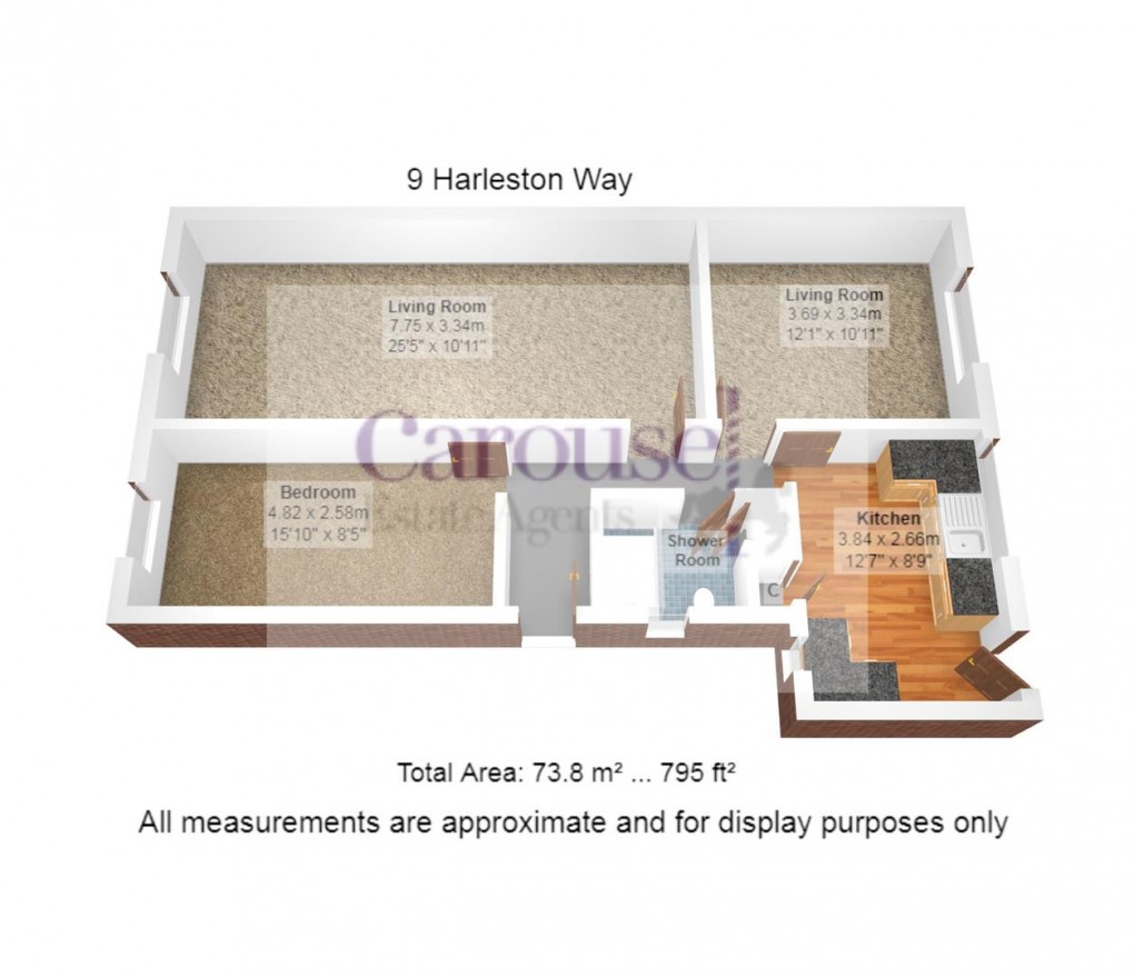Floorplan for Harleston Way, Gateshead