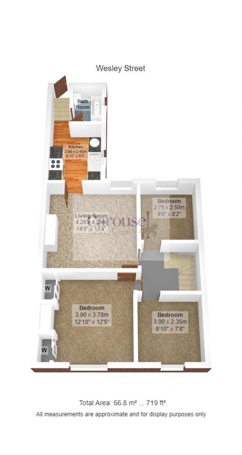 Floorplan for Wesley Street, Low Fell, Gateshead