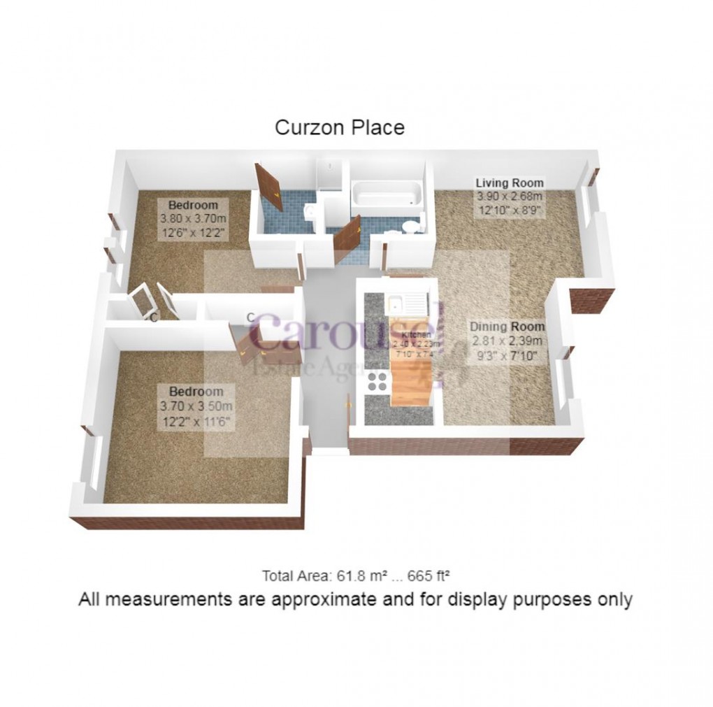 Floorplan for Curzon Place, Gateshead