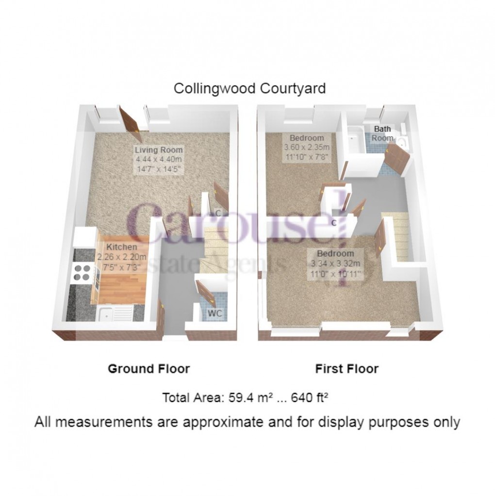 Floorplan for Collingwood Courtyard, Northside, Gateshead