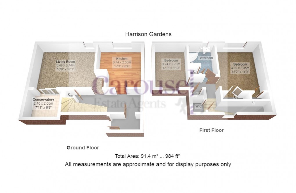 Floorplan for Harrison Gardens, Gateshead