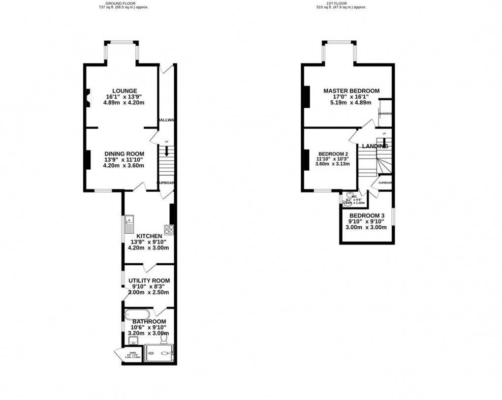 Floorplan for Newbiggin Road, Ashington