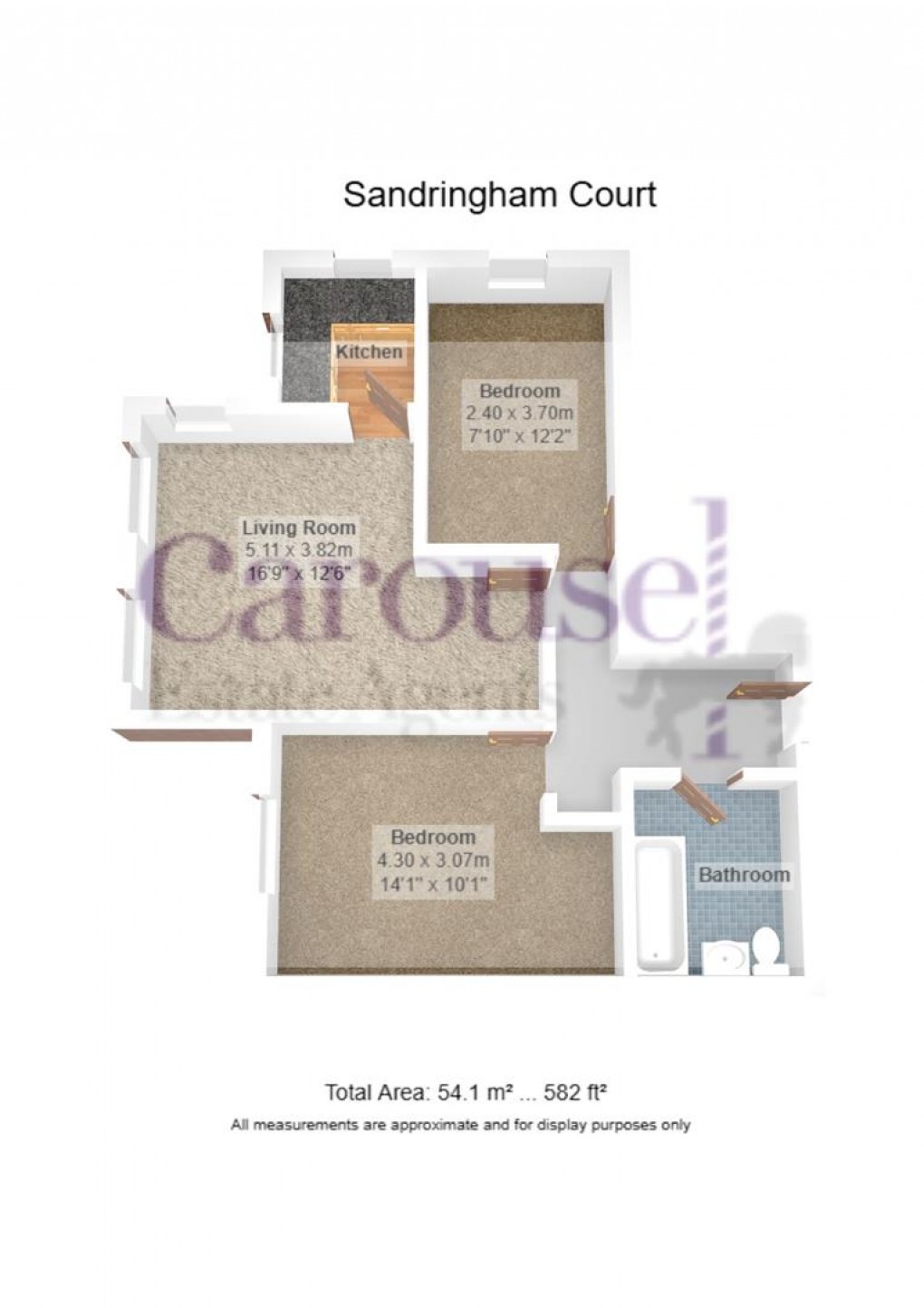 Floorplan for Sandringham Court, Sheriffs Close, Felling, Gateshead