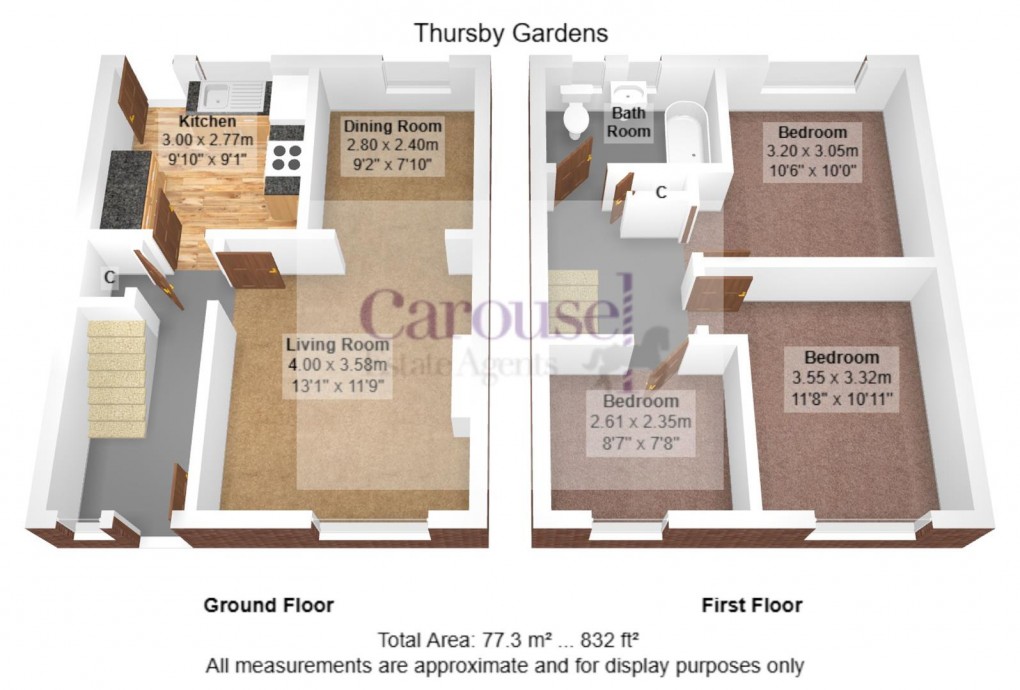 Floorplan for Thursby Gardens, Gateshead