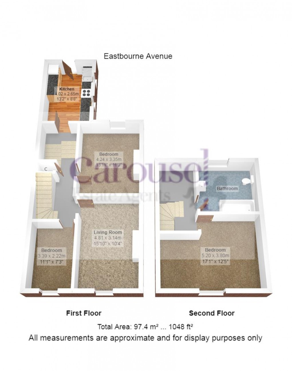 Floorplan for Eastbourne Avenue, Bensham, Gateshead