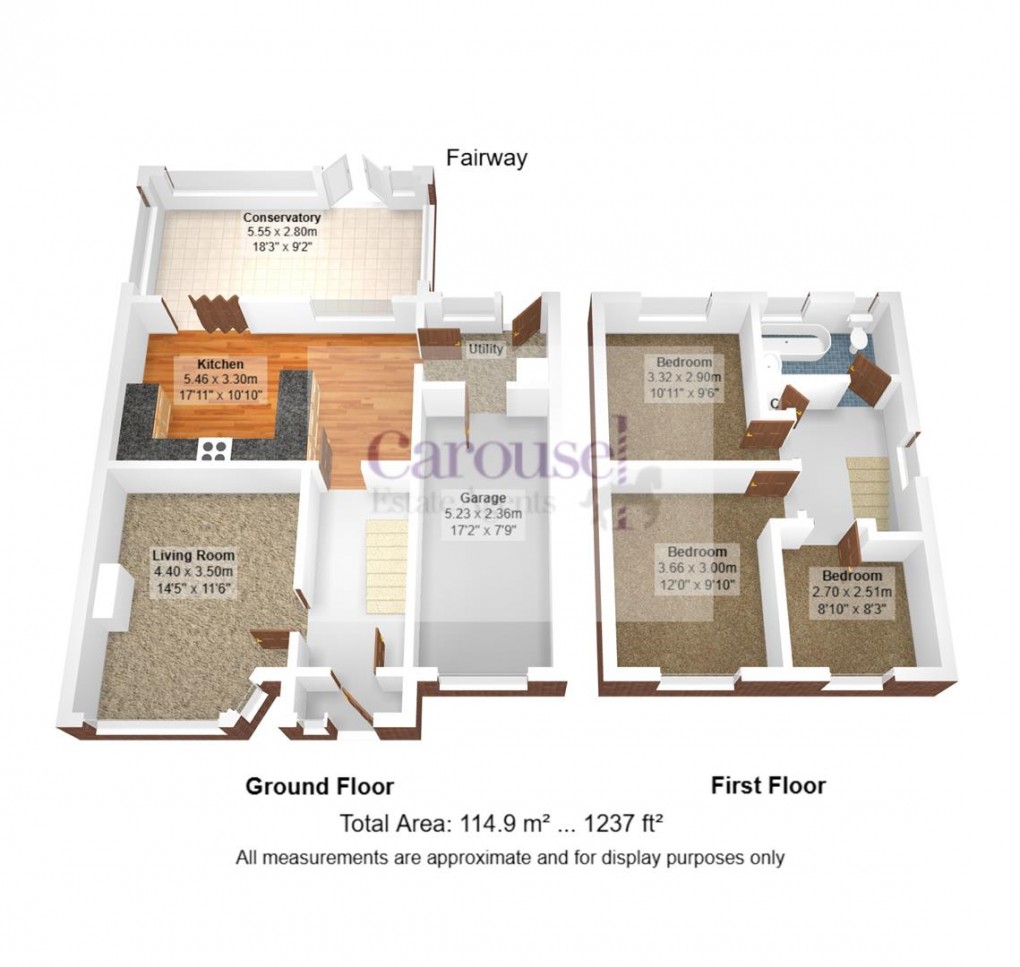 Floorplan for Fairway, Blaydon-on-Tyne