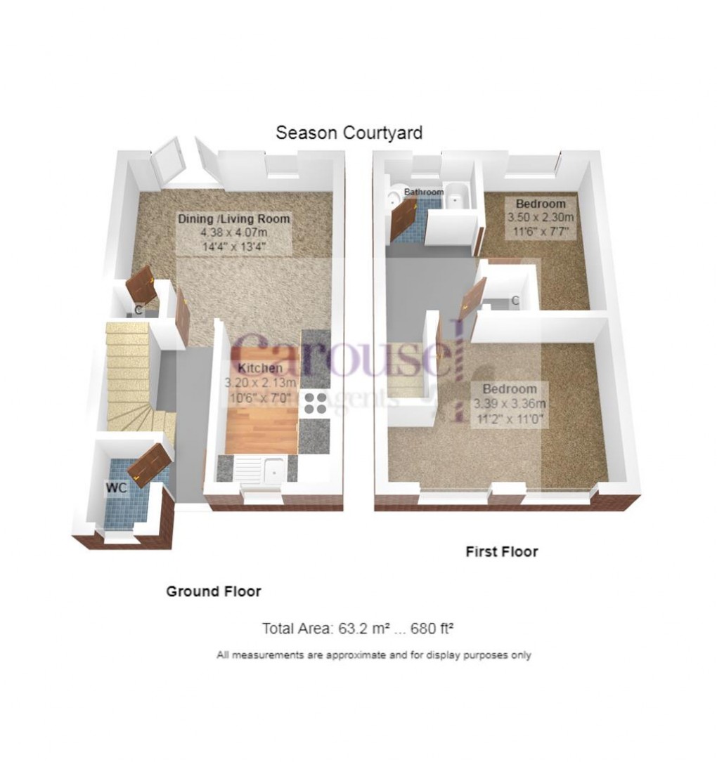 Floorplan for Seasons Courtyard, Michaelmas Street, Staithes Southbank