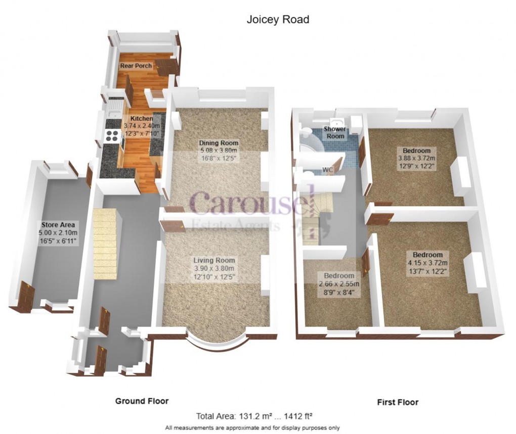 Floorplan for Joicey Road, Gateshead