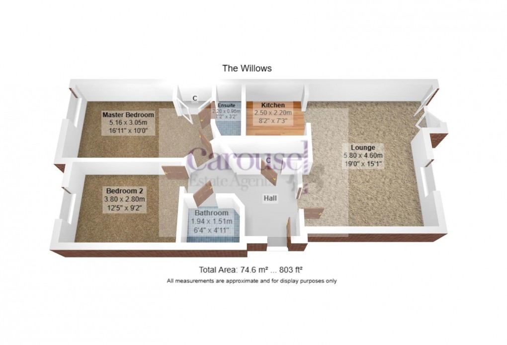 Floorplan for The Willows, Gateshead