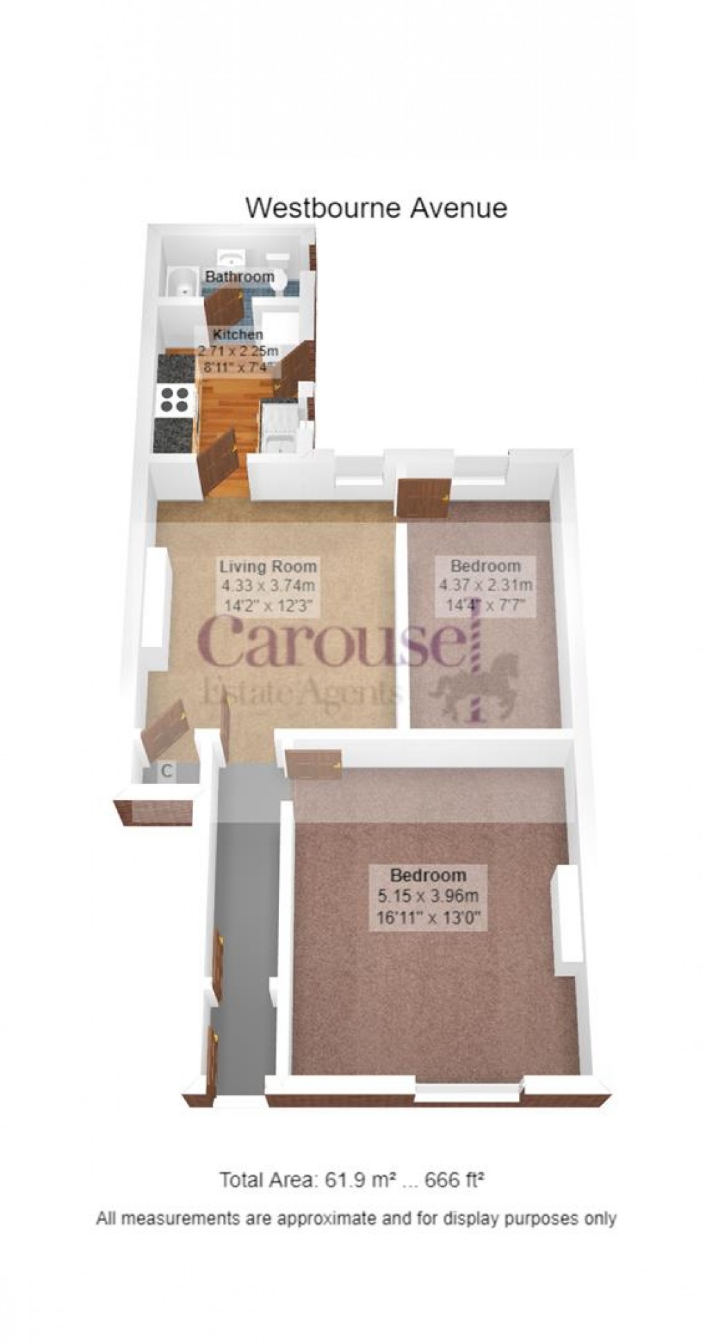 Floorplan for Westbourne Avenue, Bensham, Gateshead