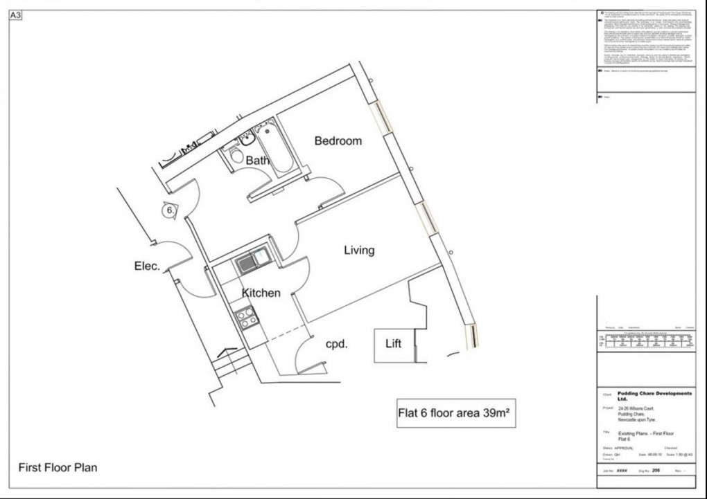 Floorplan for Wilsons Lane, Pudding Chare, Newcastle Upon Tyne